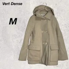 ヴェールダンス　コート　M　ベージュ　フード　ジャケット　ダブル　日本製