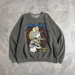 USED〈METALLICA スウェットトレーナー フェード 両面プリント〉