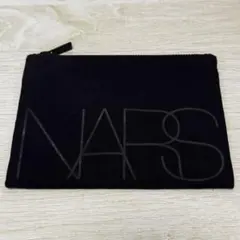 NARS ロゴ入り フラットポーチ ブラック