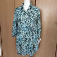 専用　タグ付き未使用　レリアン　チュニック丈シャツブラウス