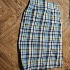Téchichi チェック柄 タイトロングスカート
