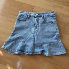 ライトブルー デニムミニスカート