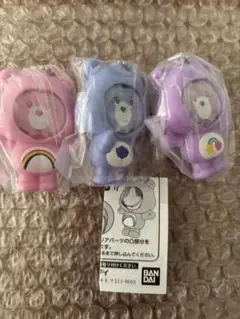 ケアベア　フォトフレームマスコット3種