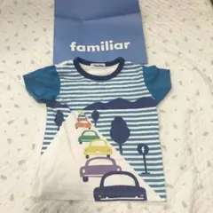 familiar 車プリント Tシャツ 110
