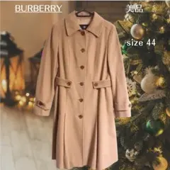 バーバリー 3L アンゴラ ロングコート ベージュ BURBERRY 美品