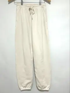 【美品】ユニクロ　スウェットパンツ　Sサイズ　オフホワイト