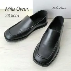 新品✨️Mila Owen【23.5cm】バブーシュローファー　箱付き　ブラック