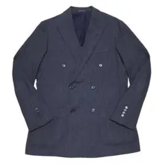 サルトリアリング×グリーンレーベル ウールストレッチジャケット 48L 紺グレー