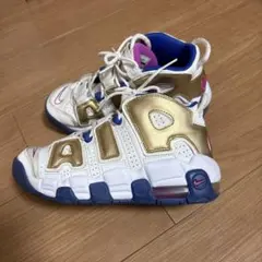 Nike モアテンスニーカー ホワイト/ゴールド