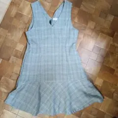 値下げmezzo piano Juniorチェック柄 ワンピース 140目安
