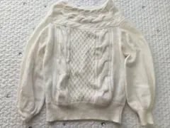 美品★アナトリエ★アンゴラ混 ケーブルニット 長袖セーター