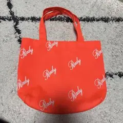 Rady ロゴプリント トートバッグ オレンジ