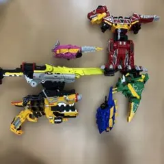 真可動合体 獣電竜 全5種 セット 獣電戦隊キョウリュウジャー