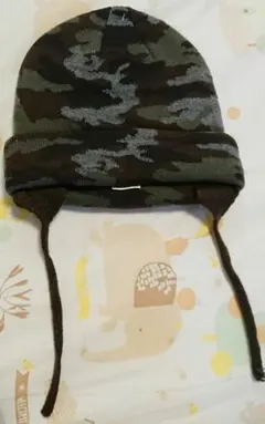 新品ZARA KIDS 迷彩柄ニット帽