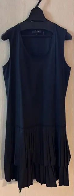 theory ノースリーブ　ワンピース　2サイズ　ブラック　セオリー