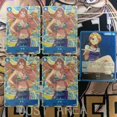 ワンピースカード　ナミ　プロモ4枚セット