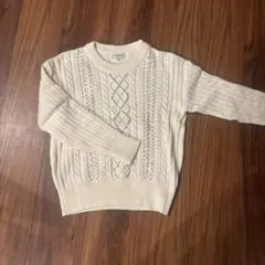 GLOBAL WORK ケーブルニット M