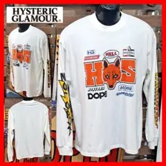 ヒステリックグラマー　ビッグシルエット　スピードスタープリント　長袖Tシャツ　L