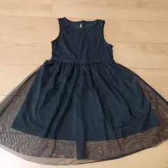 GU 黒ノースリーブワンピース 130