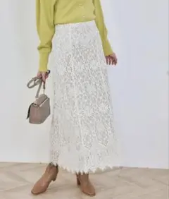 ROPE PICNIC　ハイウエストレーススカート　38サイズ