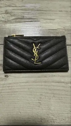 【Saint Laurent】モノグラム フラグメント ジップカードケース