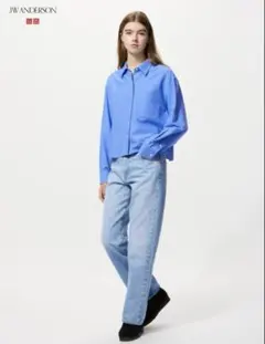 UNIQLOユニクロ JWアンダーソンストレートジーンズ ライトブルー　24