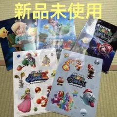 スーパーマリオギャラクシー　クリアファイル5枚