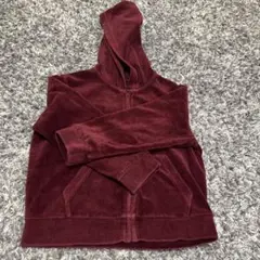 ユニクロ　フリースバーガンディパーカー　110