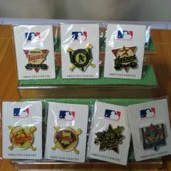 2002 カネボウ MLB メジャーリーグ ピンバッジ 7種セット 新品未使用品