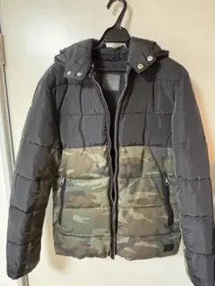 ZARA MAN ダウンジャケット M ブラック/迷彩