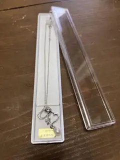 MON PEARLシルバー925 ハート型ネックレス 真珠付き