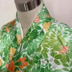 KJ2242 洗える着物 小紋 身丈158cm ポリエステル 化繊