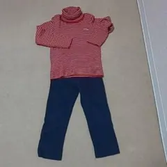 FAMILIA ボーダー ニット 100、紺ズボン110セット 最最値下げ