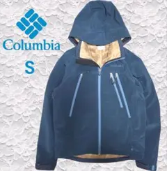 か*そ様 コロンビア 裏起毛アウター　フード付きジャケット　S アウトドア　ネイ