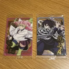 鬼滅の刃　ウエハース　9弾 SRカード　伊黒小芭内　甘露寺蜜璃　おばみつ　セット ⭐︎鬼滅の刃ウエハースカード9弾 伊黒小芭内SR箔押し - メルカリ