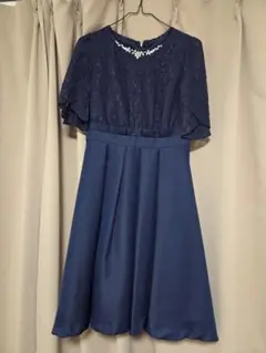 axes femme　ネイビー　パーティードレス