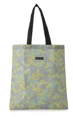 日比谷花壇　ミモザ　折りたたみバッグ　ベージュ