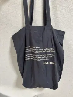 ニコアンドエコバッグネイビー