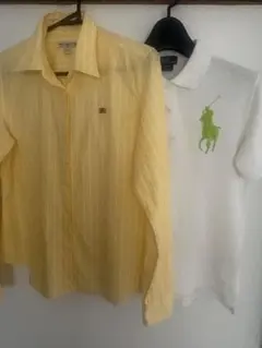 Polo Jeans Co. ストライプ長袖シャツ ＆半袖ポロシャツ2枚