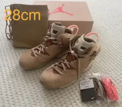 トラヴィススコット　ナイキ　エアジョーダン6 28cm