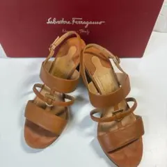 Salvatore Ferragamoサンダル ガンチー二 5D約22㎝ブラウンのサムネイル