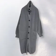 シーイン SHEIN ニットロングカーディガン 羽織り シンプル S《i992