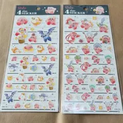 【新品未使用】　星のカービィ 4サイズステッカー 2種セット　カービィ
