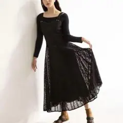 ☆SNIDEL☆レイヤードドッキングワンピース『GINGER掲載』