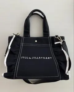 JILL by JILL STUART フリルトートバッグ 大 ブラック