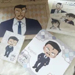 名探偵コナン コナンカフェ　毛利小五郎 コースター 招待状 ステッカー　セット