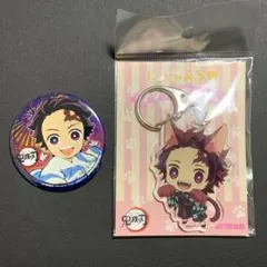鬼滅 炭治郎 : 夏祭り缶バッジ・にゃふぉるめアクキー
