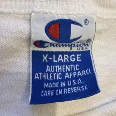 【90s USA製】チャンピオン Tシャツ XL 高級スパリゾート系 ホワイト