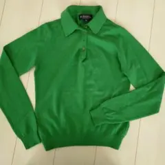 Brooks Brothers グリーン ポロシャツ M カシミヤ混