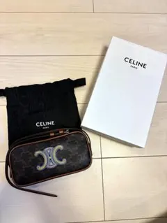 ⭐︎未使用⭐︎CELINE⭐︎ミニカメラ　トリオンフ　ポーチバック　ブラウン